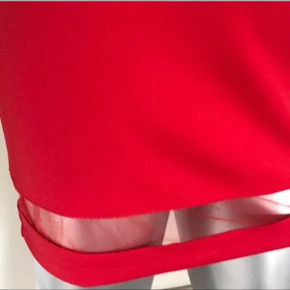 Red Sexy Mesh Dress sz. Small - Picture 3 of 7